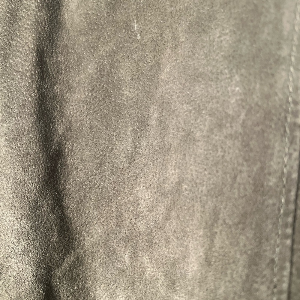 BLANKNYC Jacket XS Suede Olive Green Zip Snap Moto Lined Biker - Picture 12 of 15